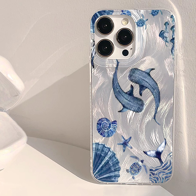 Samsung Galaxy A55 - เคสโทรศัพท์ลายสัตว์ทะเล วาฬ เต่า สำหรับ Samsung Galaxy