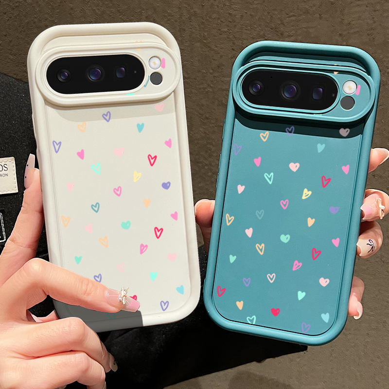 เคสโทรศัพท์แบบนิ่มลายหัวใจสีสั - Google Pixel 9 บทวิจารณ์และราคา