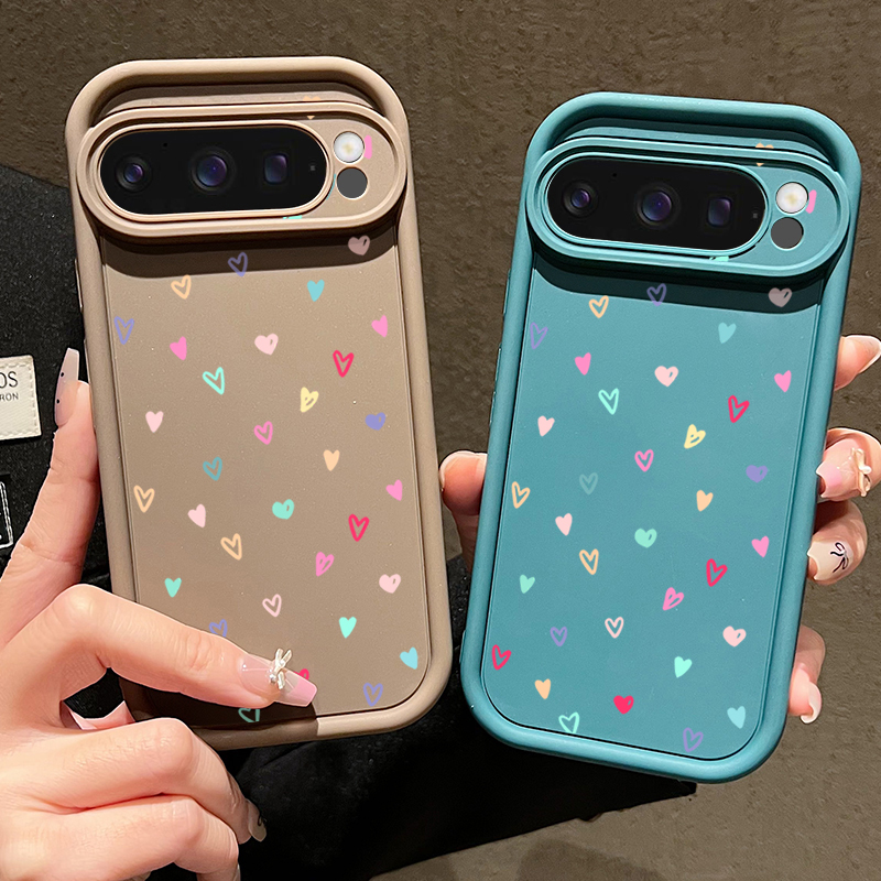 เคสโทรศัพท์แบบนิ่มลายหัวใจสีสั - Google Pixel 9 บทวิจารณ์และราคา