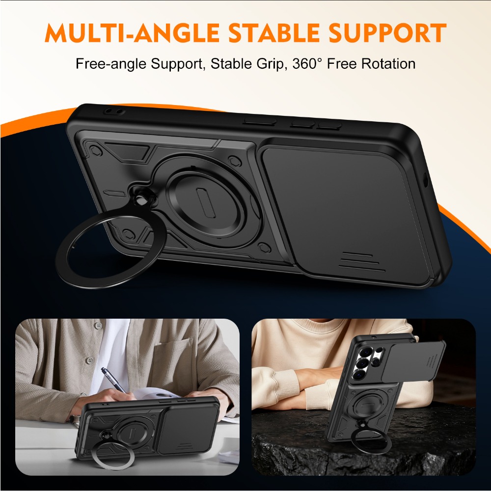 360 ° เคสกันกระแทกพร้อมขาตั้งแ - Camera Lens Protector บทวิจารณ์และราคา